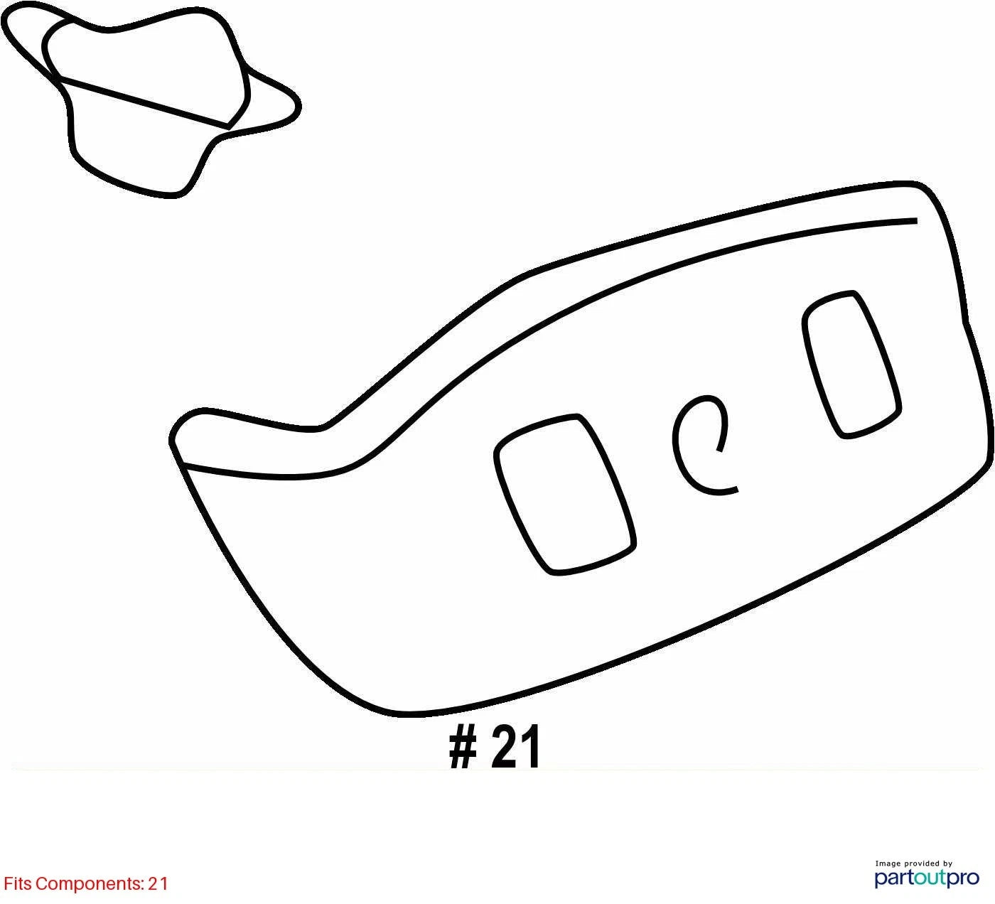 2001-2005 TOYOTA RAV4 DASH INSTRUMENT PANEL MIRROR SWITCH SURROUND COVER TRIM
