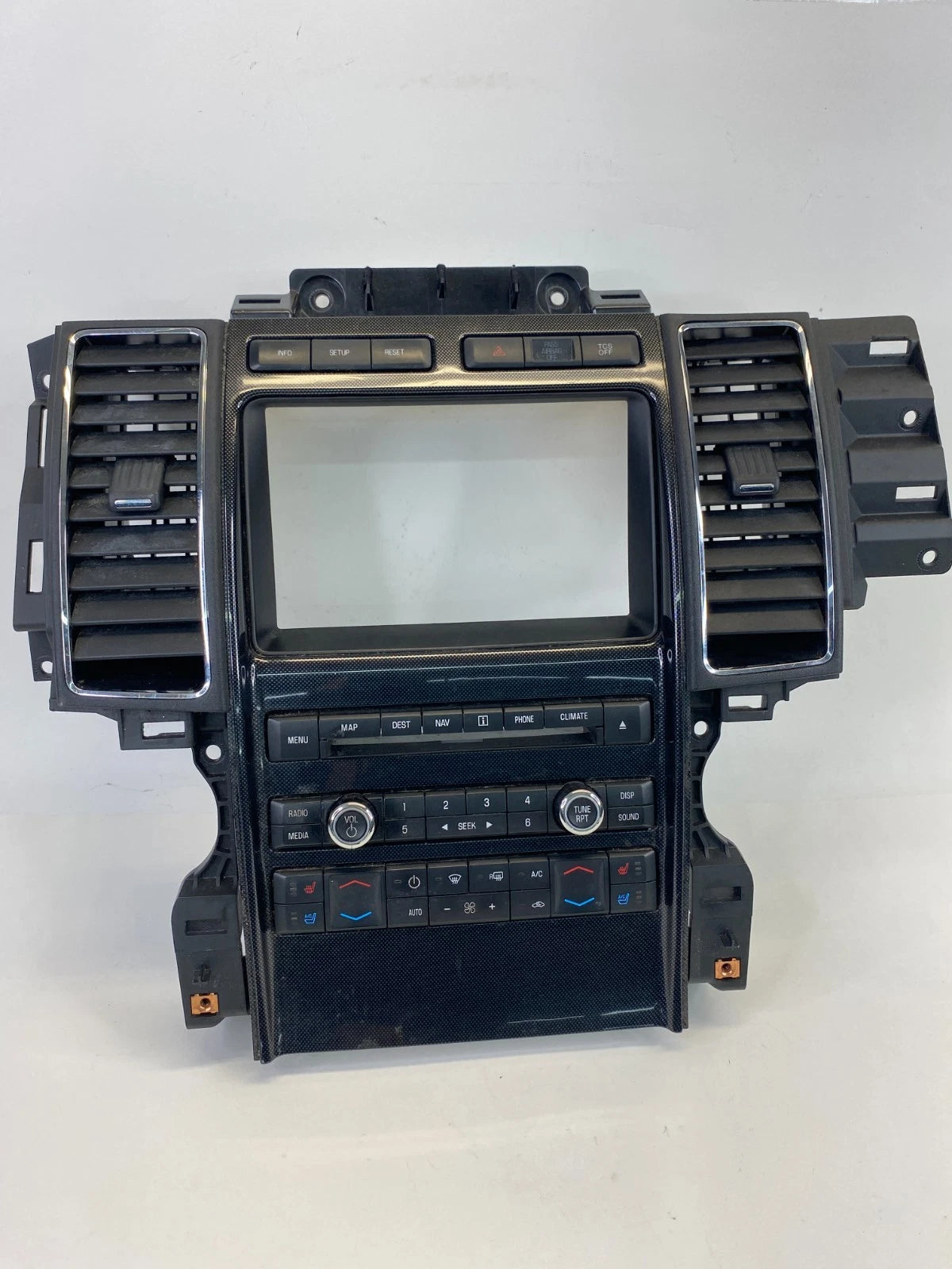 10-12 FORD TAURUS RADIO CLIMATE CONTROL PANEL TRIM W/ AIR VENT BG1T-18A802-BC