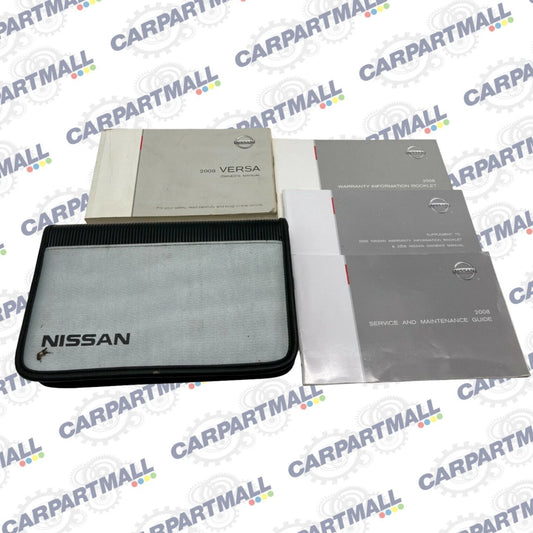 2008 08 NISSAN VERSA OWNERS MANUAL GUIDE WARRANTY INFORMATION W/ CASE OEM