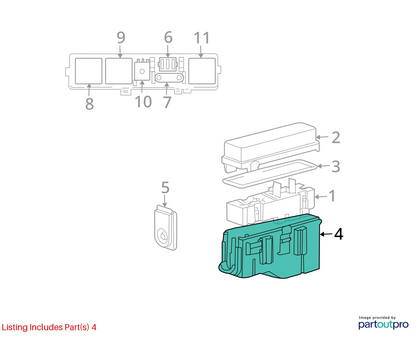 2003-2011 SAAB 9-3 ENGINE FUSE BOX RELAY BRACKET JUNCTION BLOCK OEM 12788777