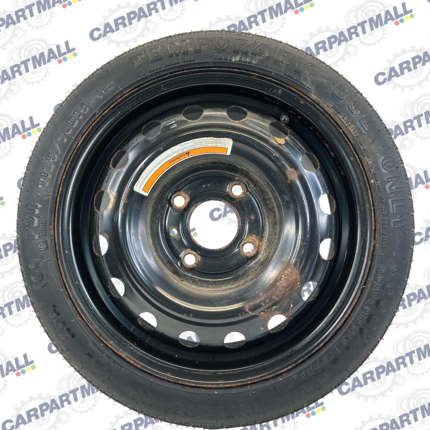 2007-2012 Nissan Versa Emergency Spare Tire Compact Donut T125/70D15 EN17A