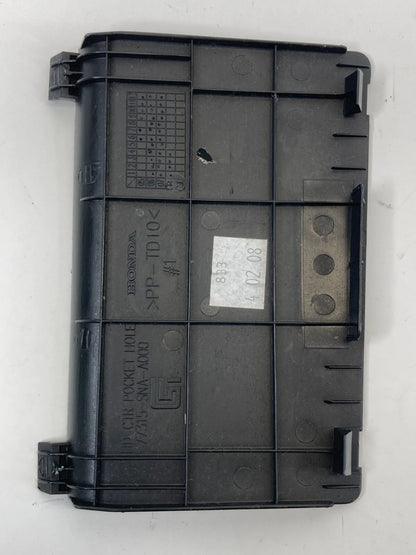 2006-2011 HONDA CIVIC CENTER POCKET HOLE COVER FRONT CONSOLE OEM 77315-SNA-A000