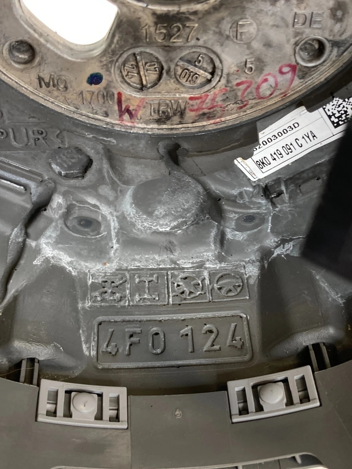 06-08 AUDI A4 A4 QUATTRO FRONT STEERING WHEEL W/AUDIO SWITCH CONTROL 8K0419091C