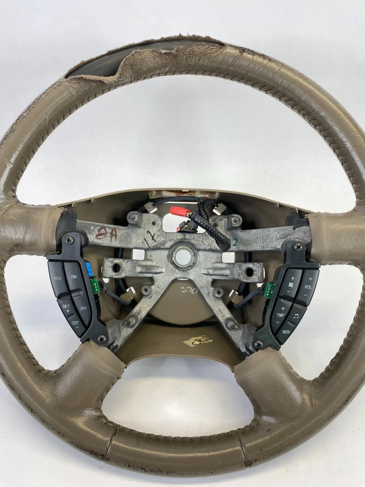 02-05 FORD EXPLORER MOUNTAINEER STEERING WHEEL W/ CRUISE & AUDIO CONTROL SWITCH