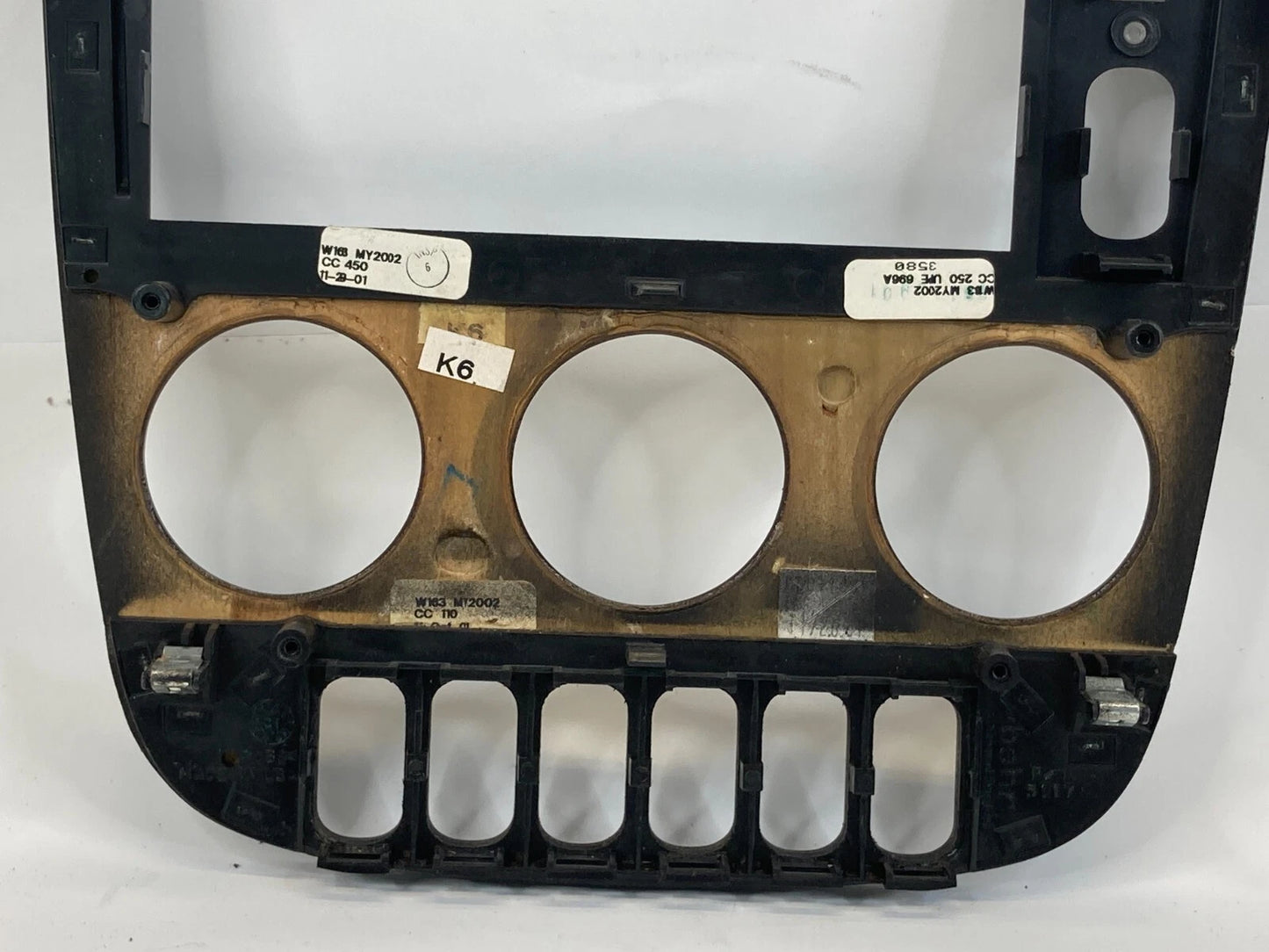 2002 2003 MERCEDES-BENZ ML 320 INSTRUMENT PANEL CLIMATE CONTROL BEZEL TRIM OEM