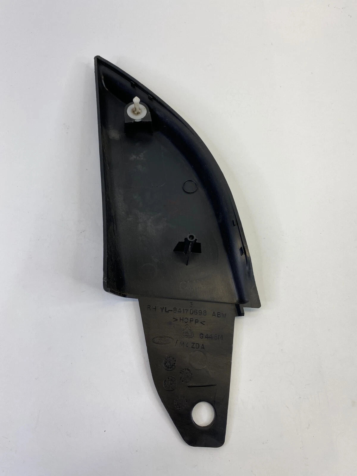 01-12 FORD ESCAPE FRONT RIGHT SIDE MIRROR INNER COVER TRIM PANEL YL8417D698ABW