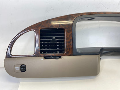 1998-2002 Lincoln Town Car Dash Cluster & Radio Bezel w/ Air Vent F7AH-19893-AAW