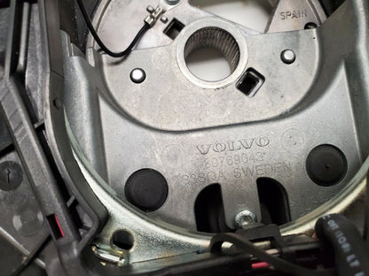 04-09 VOLVO S60 SEDAN STEERING WHEEL W/ CRUISE CONTROL LEATHER BLACK 30741684