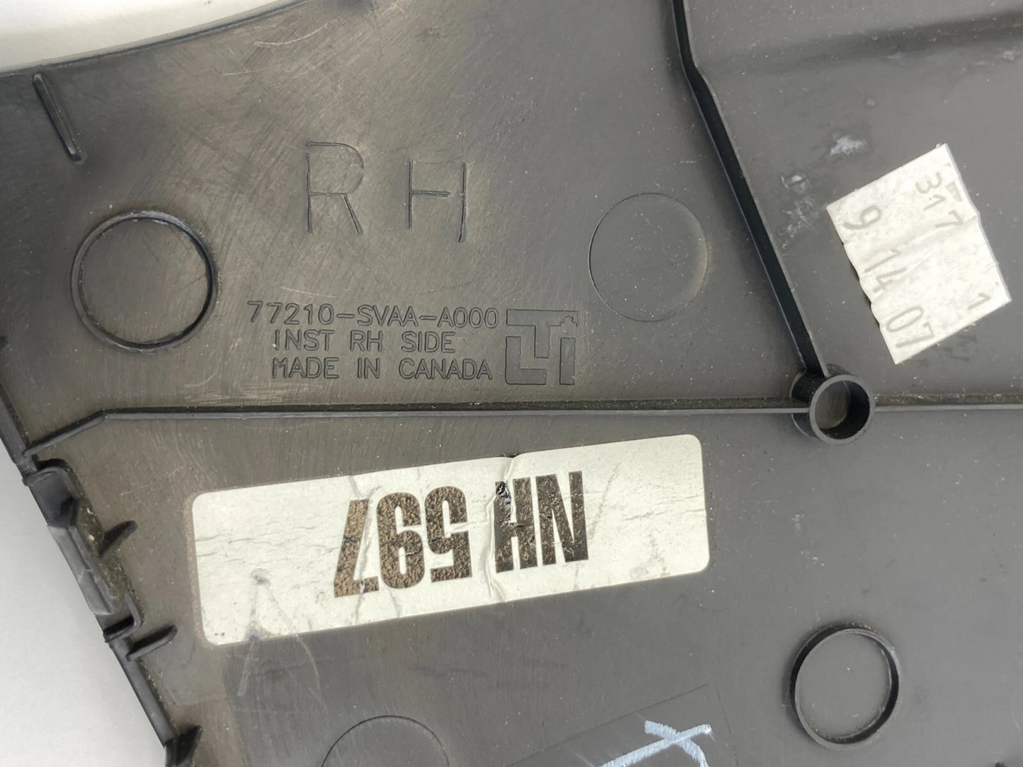 2006-2011 HONDA CIVIC COUPE RIGHT PASSENGER SIDE DASH END CAP TRIM COVER OEM