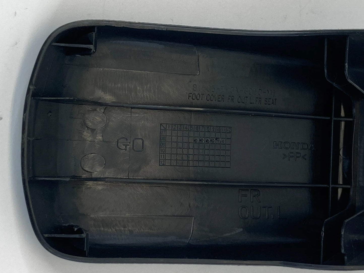 2009-2013 HONDA FIT FRONT LEFT SEAT OUTER TRACK COVER ASSEMBLY 81505-TF0A OEM