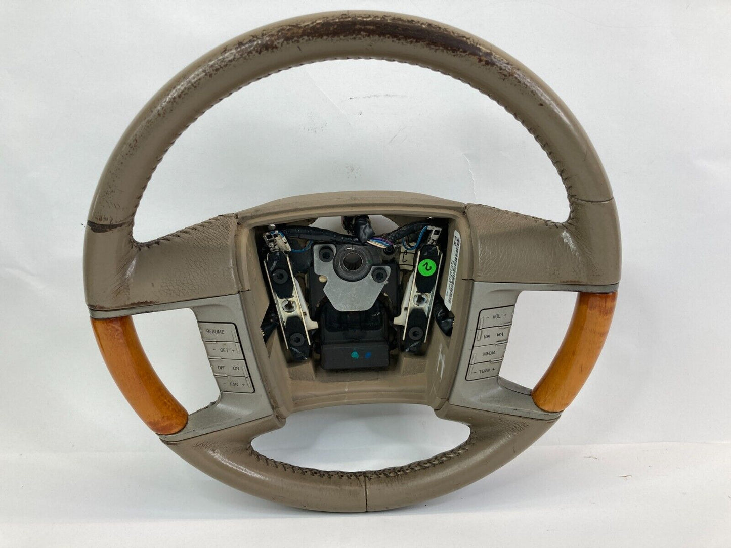 2007 Lincoln MKZ Steering Wheel w /Cruise Media Audio Controls 7H633F563BEW OEM