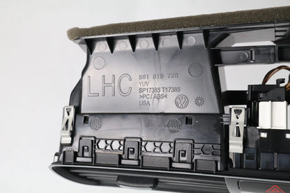 2012-2015 VOLKSWAGEN PASSAT CENTER DASH AC AIR VENT W/ CLOCK 561-819-728 OEM
