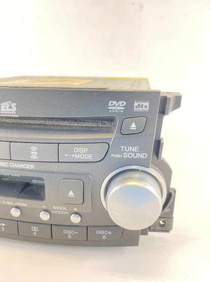 05 06 ACURA TL AM/FM RADIO 6 DISC CD DVD CHANGER PLAYER CASSETTE 39100-SEP-A010