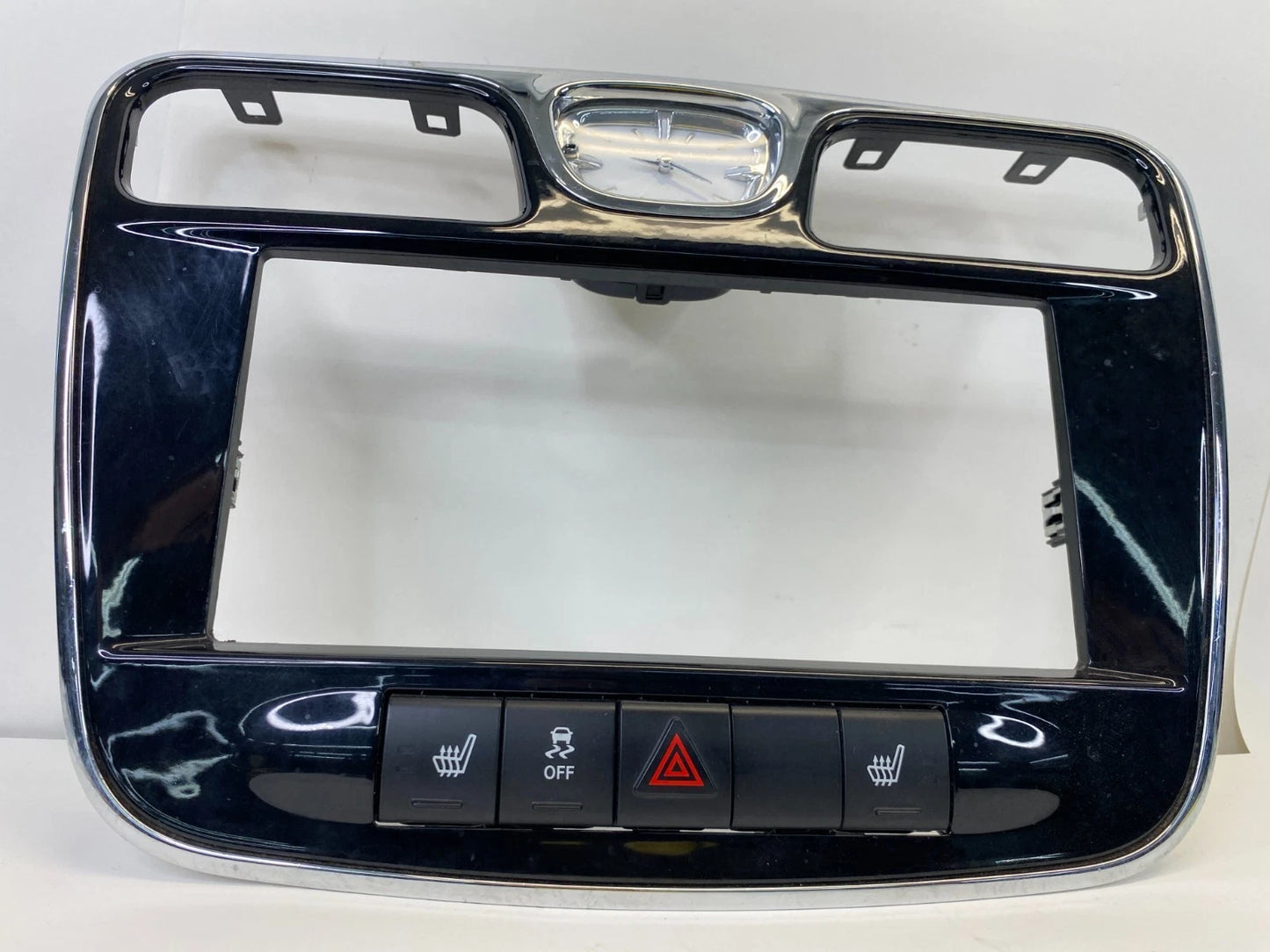2011-2014 CHRYSLER 200 RADIO BEZEL WITH CLOCK & SWITCHES P68044103AB OEM