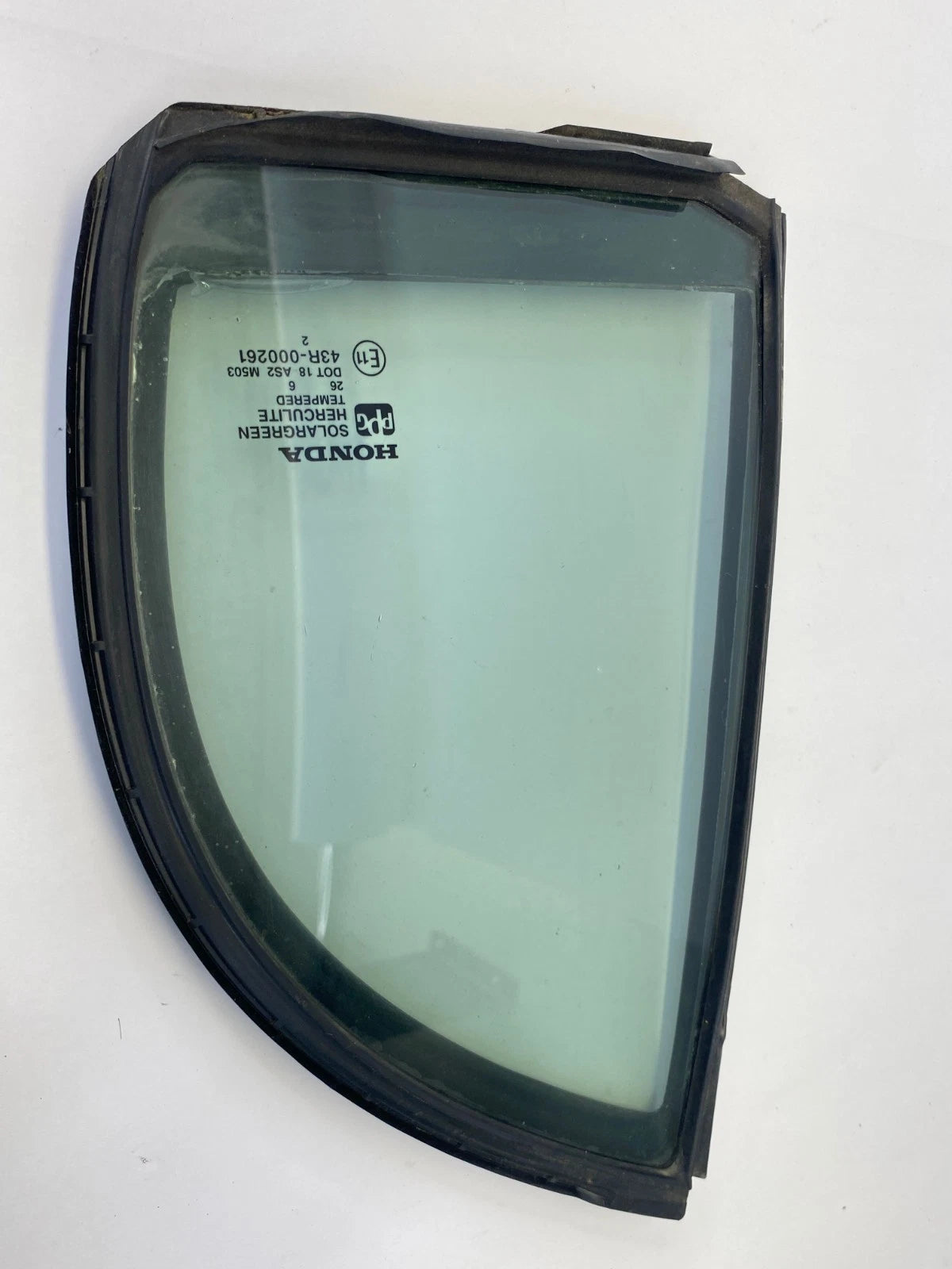 2006-2011 HONDA CIVIC QUARTER WINDOW VENT GLASS REAR LEFT OEM FACTORY 43R-000261