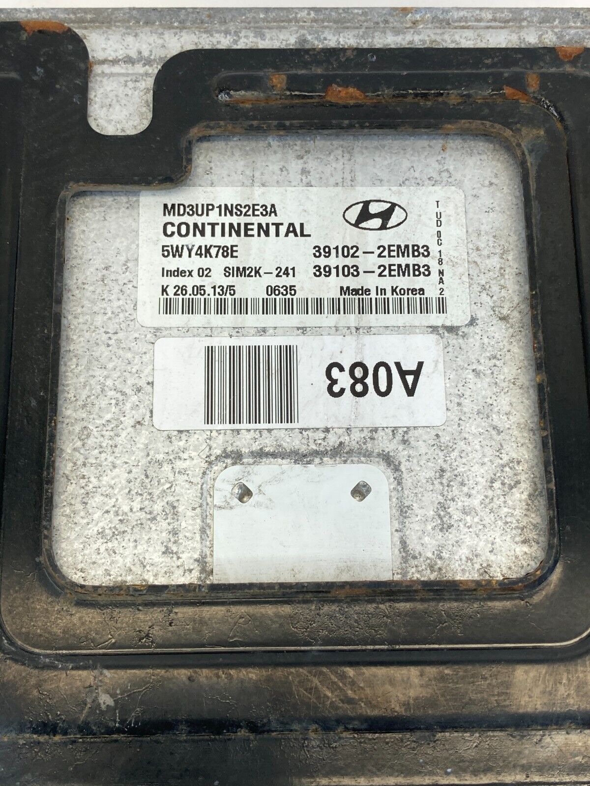 2011-2013 Hyundai Elantra 1.8L Engine Computer Control Module ECM ECU 391022EMB3