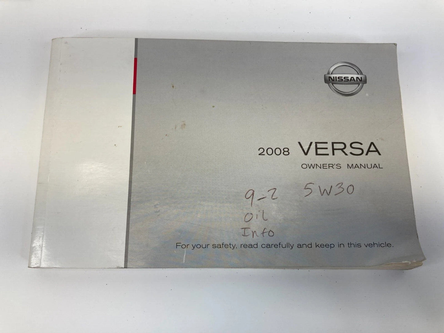 2008 NISSAN VERSA OWNERS MANUAL INFORMATION WARRANTY GUIDE BOOK SET W/ CASE OEM