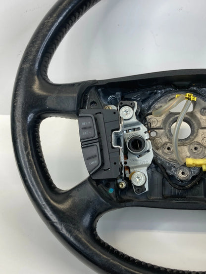 2001-2005 VOLKSWAGEN JETTA STEERING WHEEL W/ CONTROLS 4 SPOKE BLACK LEATHER