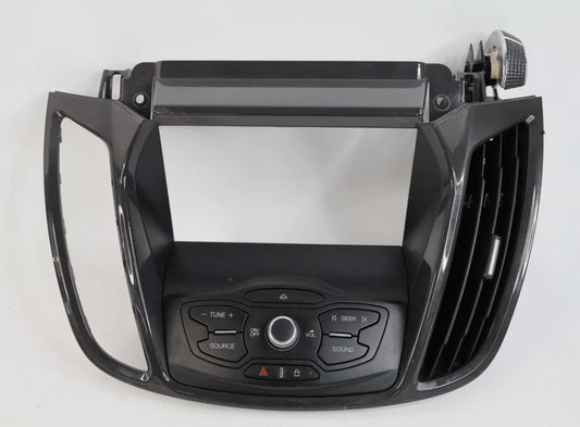 2013-2016 FORD ESCAPE DASH RADIO CONTROL PANEL SWITCH FACEPLATE W/ TRIM BEZEL