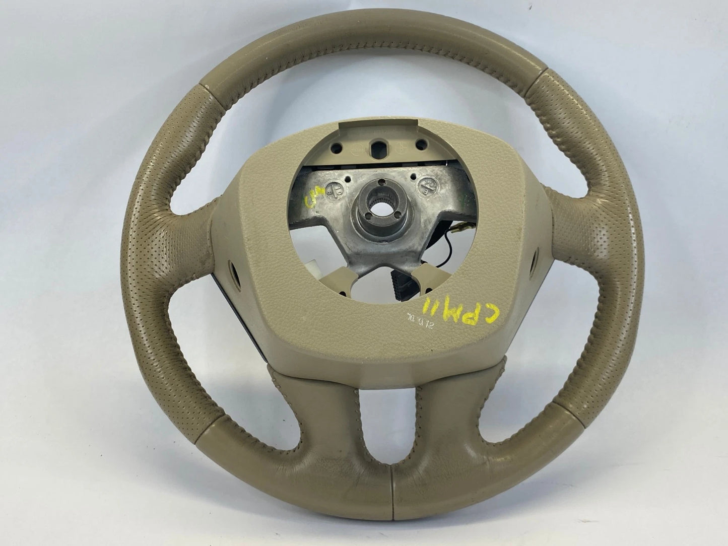 2009-2014 NISSAN MURANO STEERING WHEEL LEATHER TAN BEIGE AUDIO CRUISE SWITCH OEM