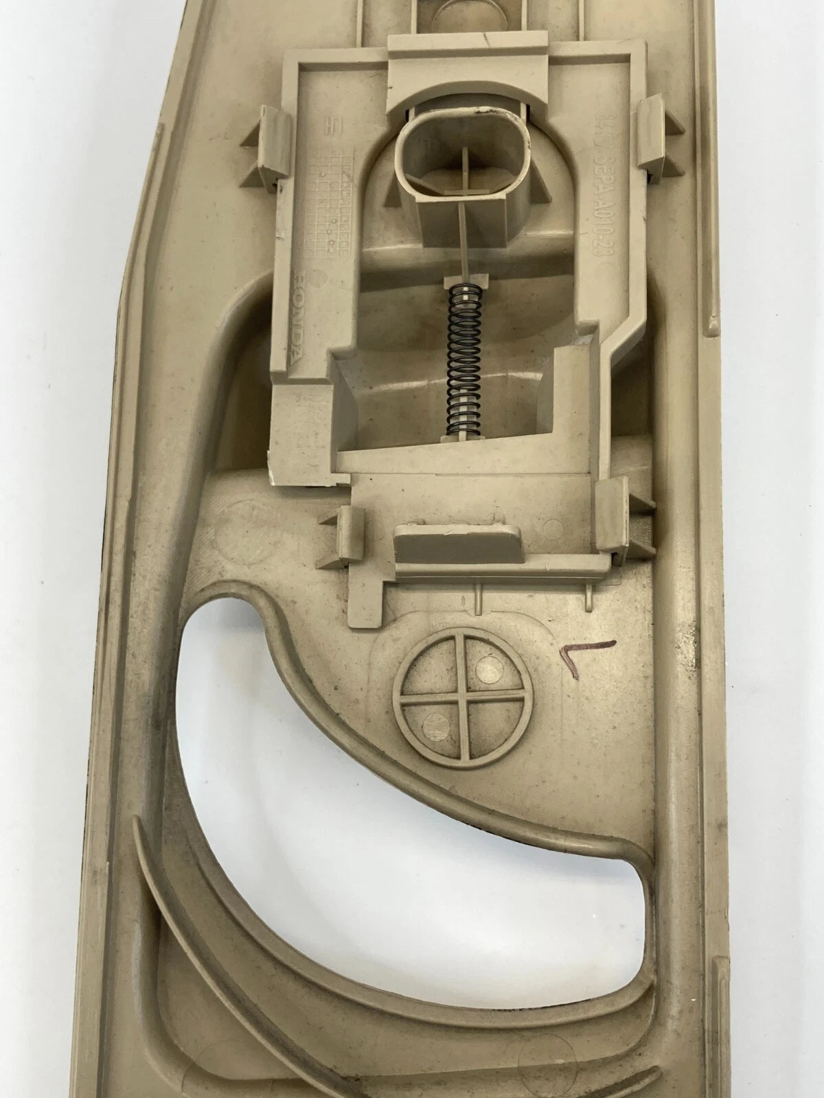 04-08 ACURA TL FRONT LEFT UPPER SEAT BELT ADJUSTMENT COVER TRIM 84161-SEP-A010
