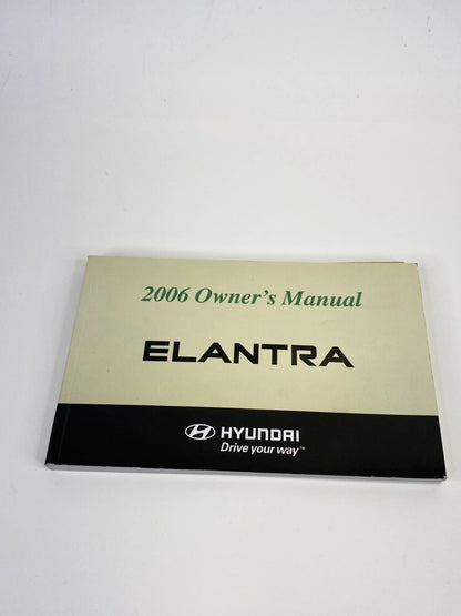 2006 06 HYUNDAI ELANTRA OWNERS MANUAL BOOK INFORMATION GUIDE W/ CASE OEM