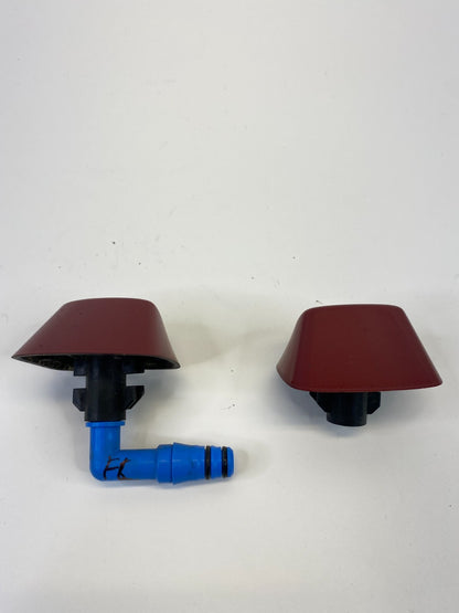 04-11 Saab 9-3 Front Left Right Headlight Windshield Wiper Washer Nozzle Set OEM