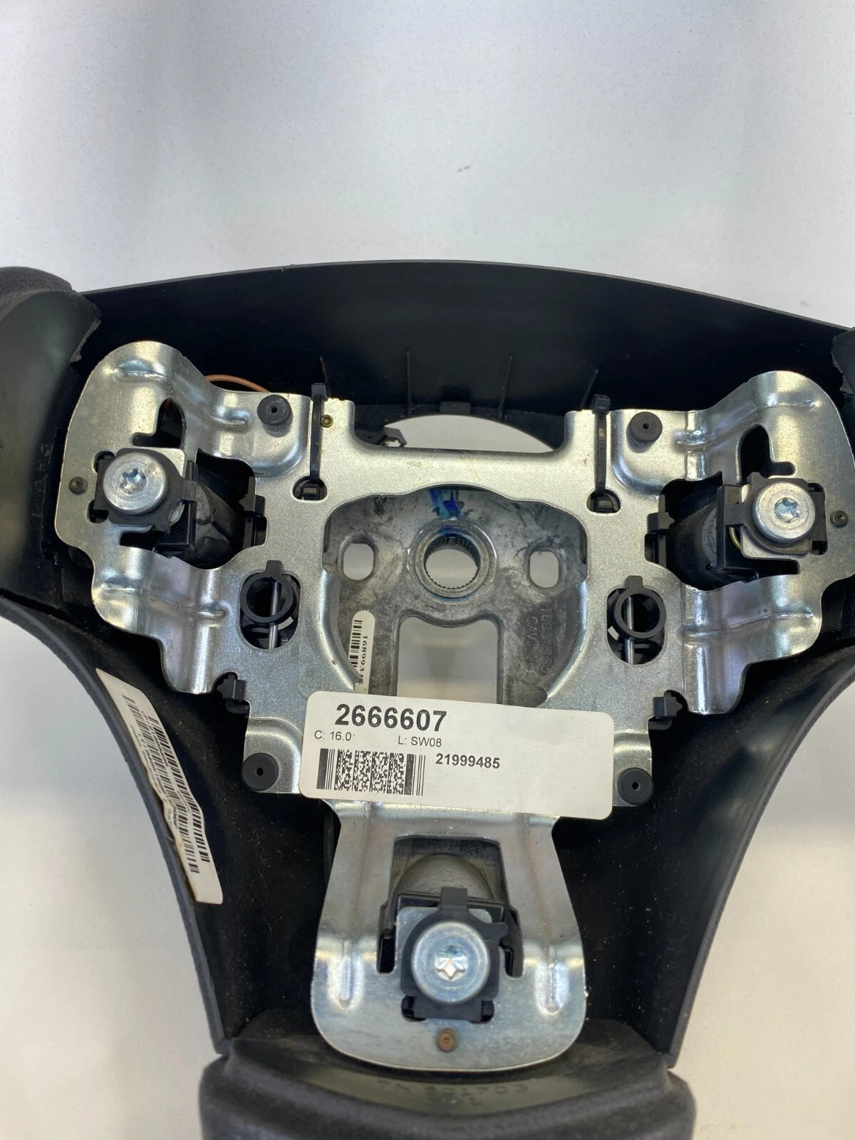 2006-2009 PONTIAC G6 3-SPOKE STEERING WHEEL ASSEMBLY BLACK 21999485 OEM