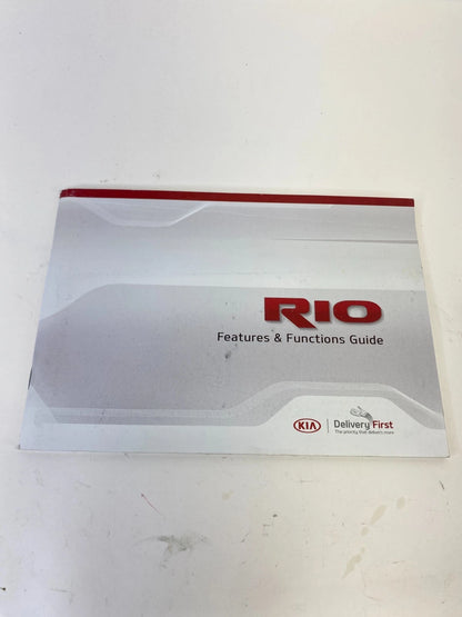 2016 16 KIA RIO LX SEDAN OWNER'S MANUAL INFORMATION SET GUIDE BOOK OEM