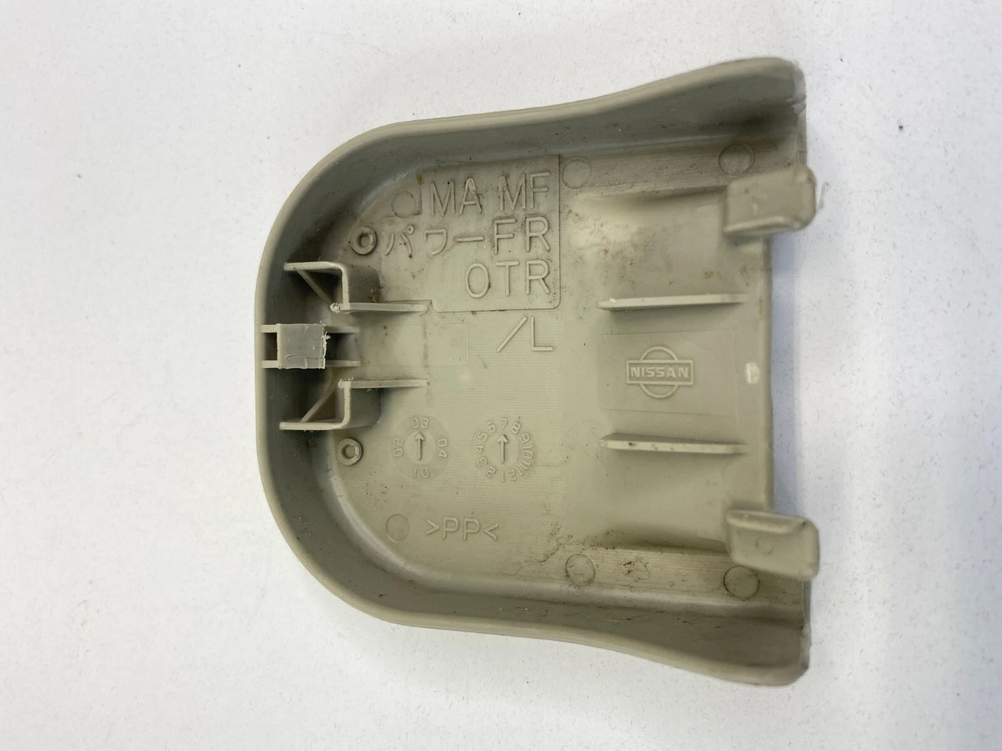 2003 2004 INFINITI G35 COUPE FRONT LEFT SEAT BOLT OUTER TRIM PANEL COVER OEM