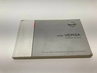 2008 08 NISSAN VERSA OWNERS MANUAL GUIDE WARRANTY INFORMATION W/ CASE OEM