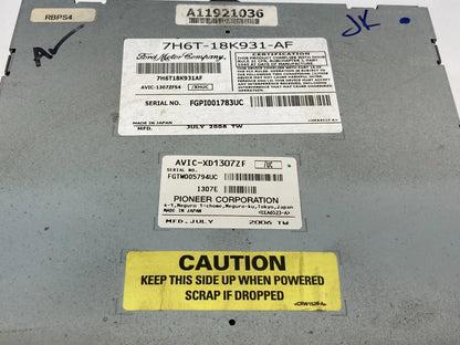 2007 07 LINCOLN MKZ RADIO AM/FM CD PLAYER RECEIVER PIONEER 7H6T-18K931-AF OEM