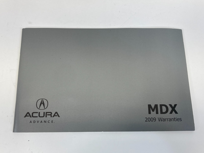2009 Acura MDX Owners Manual Warranty Information Maintenance Guide Set w/ Case
