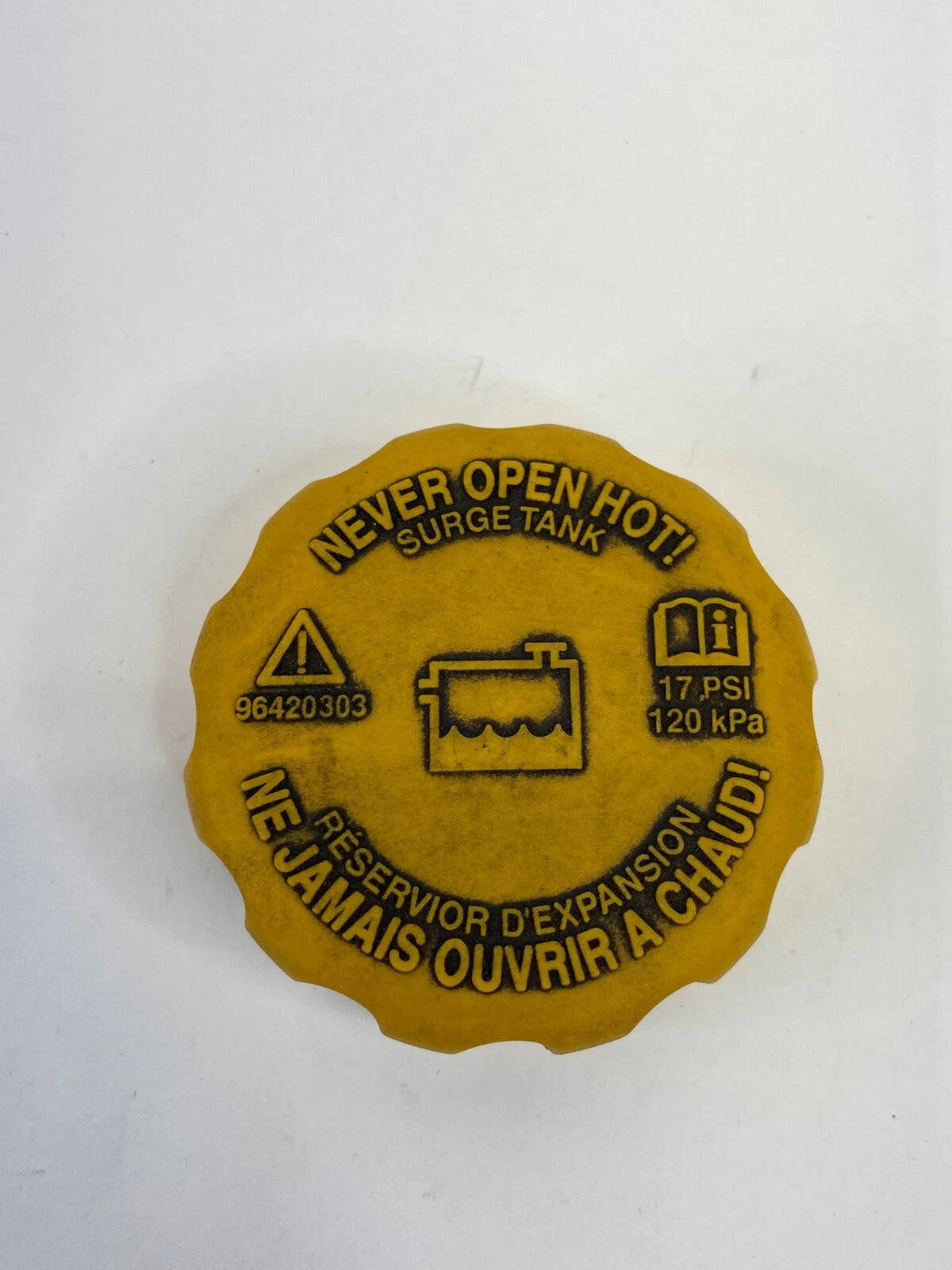 04-11 CHEVY AVEO 07-11 AVEO5 RADIATOR COOLANT EXPANSION RESERVOIR CAP 96420303