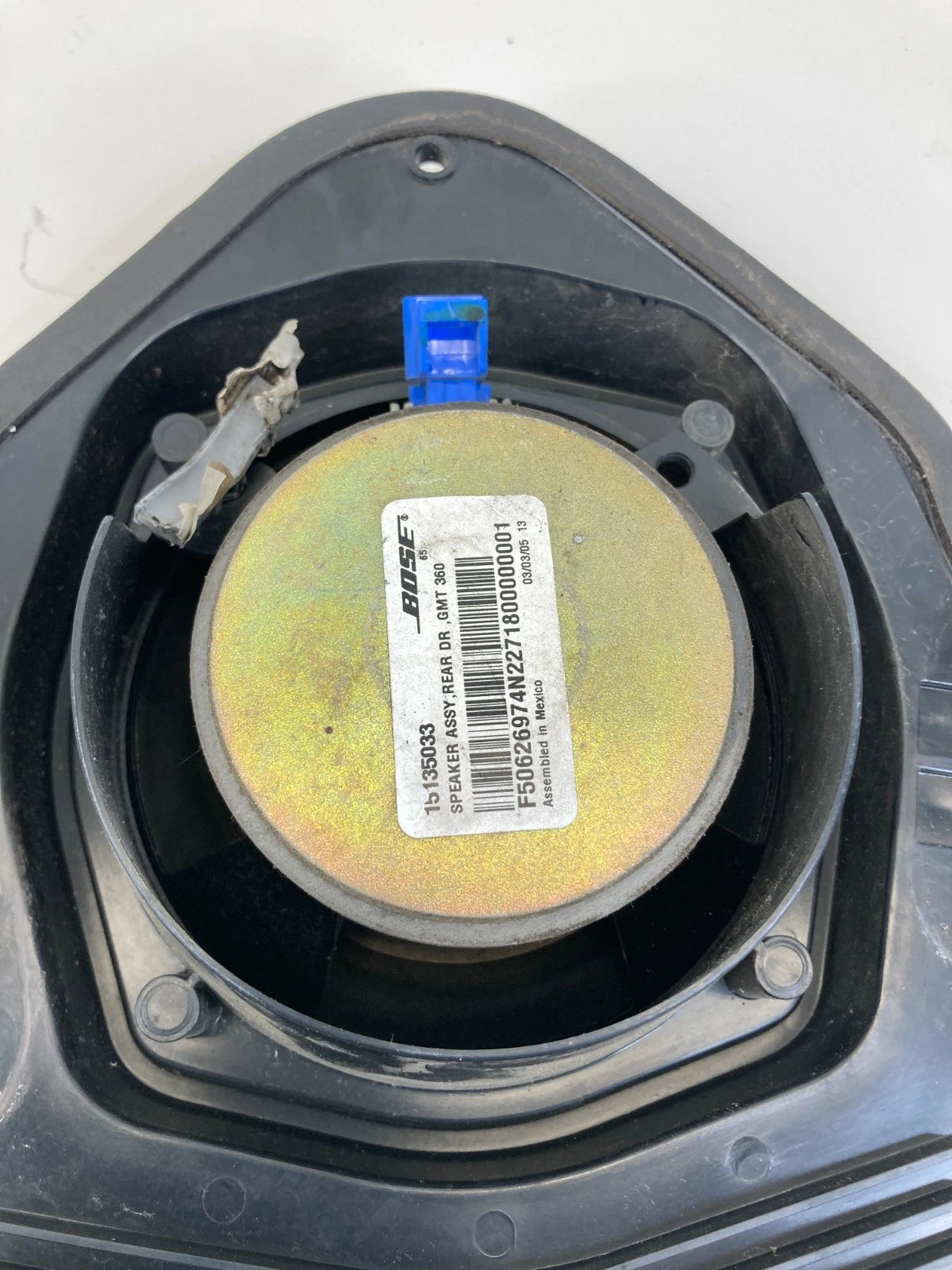 02-09 CHEVROLET TRAILBLAZER REAR RIGHT PASSENGER DOOR BOSE SPEAKER 15135033 OEM