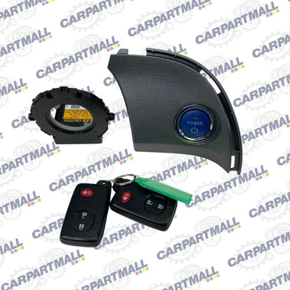 10-15 TOYOTA PRIUS DASH IGNITION START BUTTON SWITCH W/ COVER & KEY ANGLE SENSOR
