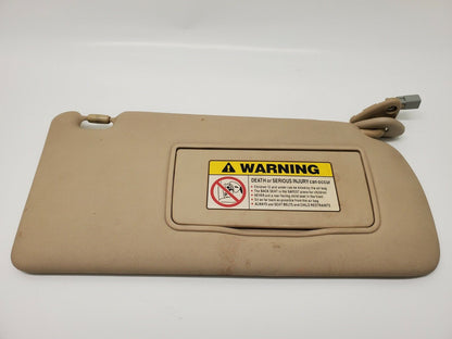 04 05 06 07 08 Acura TSX Passenger Right Sunvisor Sun Visor w/ Illuminated Beige