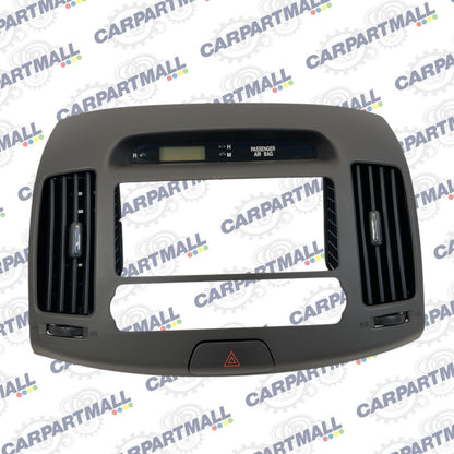 2007-2010 Hyundai Elantra Center Dash Radio Clock Climate Control Trim Bezel OEM