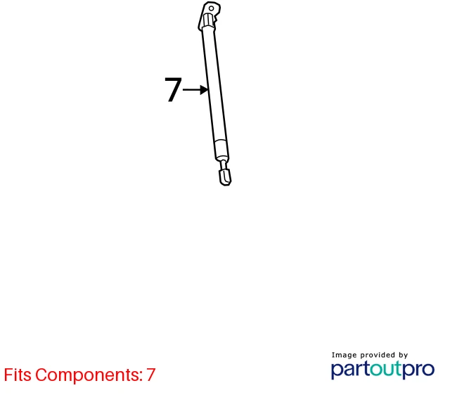12-18 CHEVROLET SONIC REAR TRUNK LIFTGATE SUPPORT SHOCK STRUTS PAIR 95152165 OEM