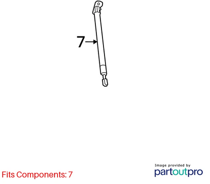 12-18 CHEVROLET SONIC REAR TRUNK LIFTGATE SUPPORT SHOCK STRUTS PAIR 95152165 OEM