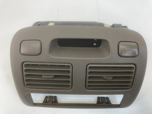 1998-2002 TOYOTA COROLLA CENTER DASH A/C VENT BEZEL TRIM W CLOCK 55660-02010 OEM