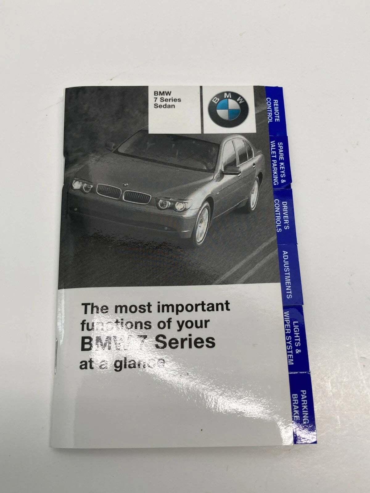 2002 02 BMW 745I OWNER'S MANUAL & QUICK REFERENCE CARD W/ CASE SET OEM