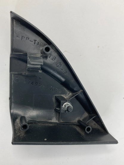 05-10 SCION TC FRONT LF DRIVER DOOR INTERIOR MIRROR CORNER COVER OEM 67492-21070