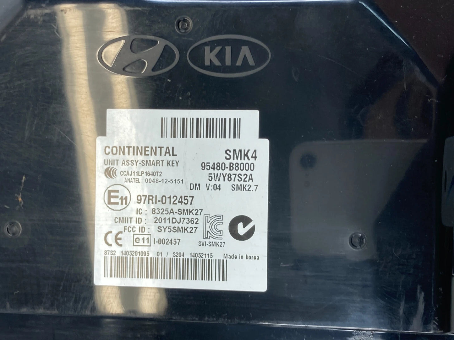 13 14 HYUNDAI SANTA FE 3.3L SMART KEYUNIT CONTROL MODULE RECEIVER 95480B8000 OEM