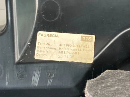 05-11 AUDI A6 QUATTRO UNDER DASH KNEE BLOSTER COLUMN KICK COVER TRIM 4F1-880-301