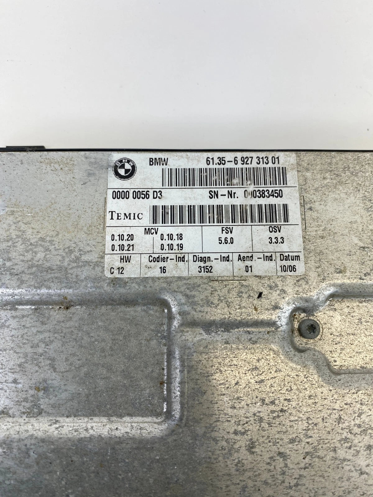 2006 2007 BMW 530XI FRONT SEAT COMPUTER CONTROL MODULE ASSY 6135692731301 OEM