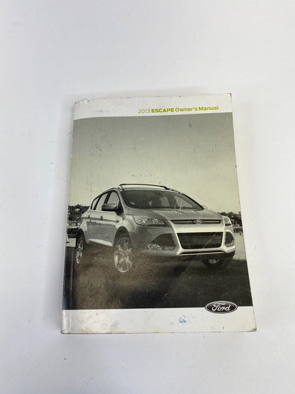 2013 13 Ford Escape Owners Manual Guide Book OEM