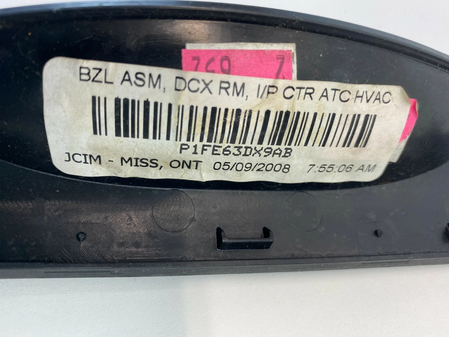 2009-2014 VOLKSWAGEN ROUTAN DASH CLIMATE CONTROL COVER BEZEL TRIM P1FE63DX9AB