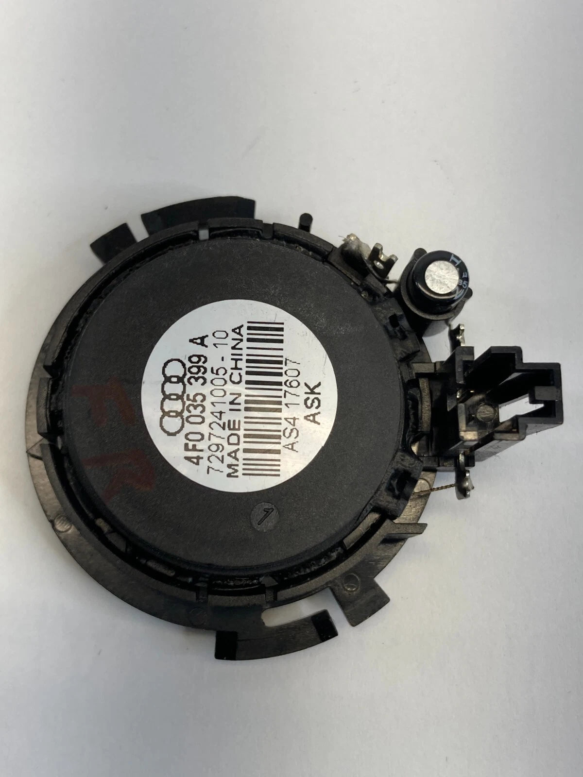 06-11 AUDI A6 FRONT RIGHT SIDE SOUND SYSTEM AUDIO TWEETER SPEAKER 4F0-035-399A