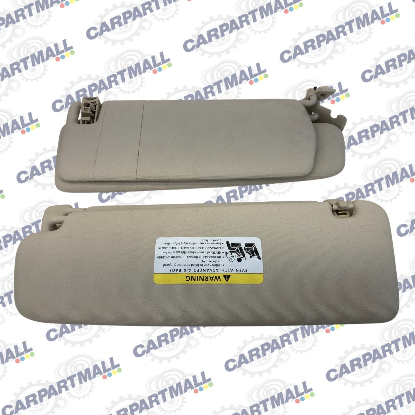 2011-2017 VW Volkswagen Touareg Roof Sunvisor Sun Visor Shade Pair Set OEM